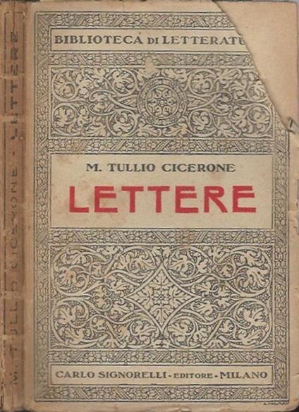 Lettere - M. Tullio Cicerone - copertina