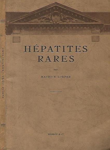 Hepatites rares - Maurice Loeper - copertina