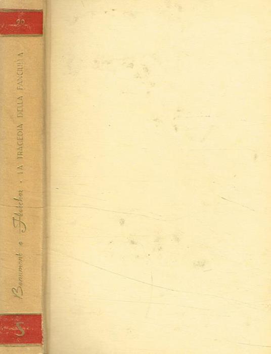 La tragedia della fanciulla - Francis Beaumont - copertina
