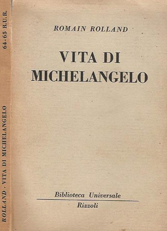 Vita di Michelangelo - Romain Rolland - copertina