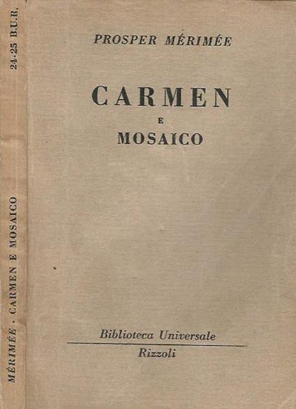 Carmen e Mosaico - Prosper Mérimée - copertina