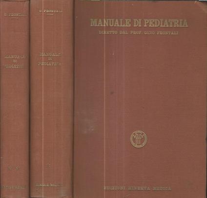 Manuale di pediatria - Gino Frontali - copertina