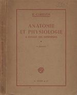 Anatomie et Physiologie. A l'usage des infermiéres