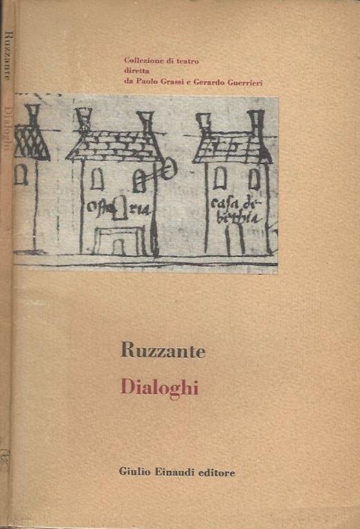 Dialoghi - Ruzante - copertina