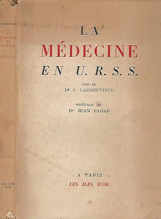 La Medicine en U. R. S. S. - copertina