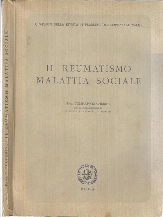 Il reumatismo malattia sociale - Tommaso Lucherini - copertina
