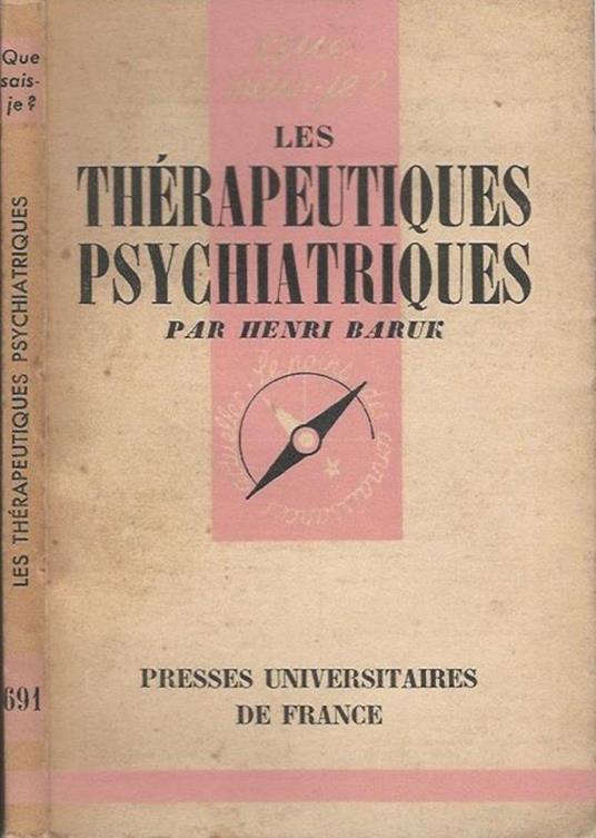 Les Thérapeutiques Psychiatriques - Henri Baruk - copertina