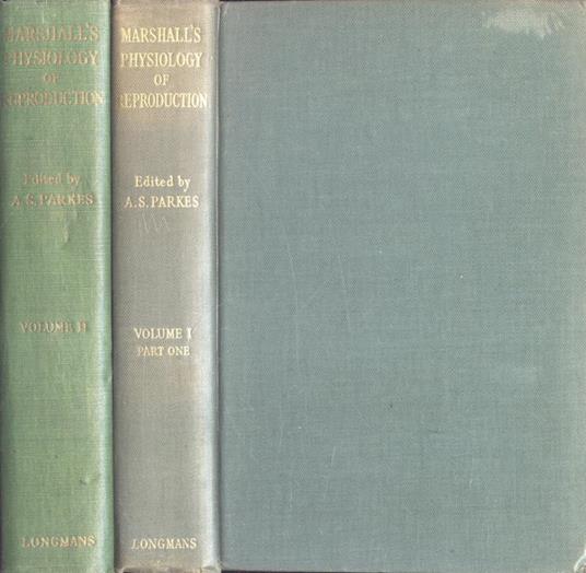 Marshall' s physiology of reproduction Vol. I - II - copertina