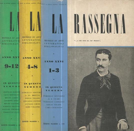 La Rassegna 1957 - copertina