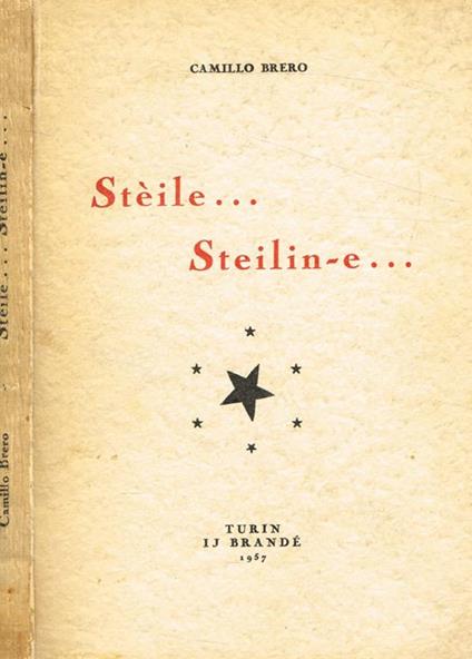 Steile…Steilin-e… - Camillo Brero - copertina