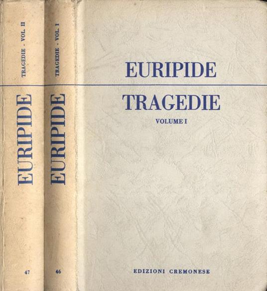 Tragedie Vol. I - II - Euripide - copertina