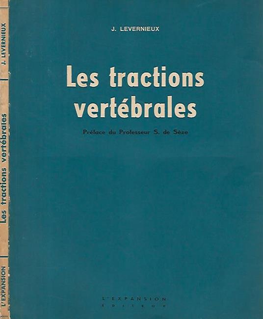 Les tractions vertebrales - J. Levernieux - copertina