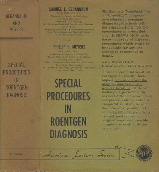 Special Procedures in Roentgen Diagnosis - copertina