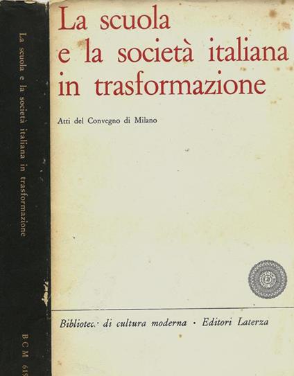 La scuola e la società italiana in transformazione - copertina