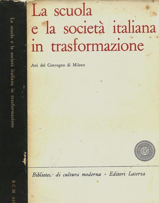 La scuola e la società italiana in transformazione - copertina