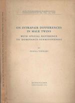 On intrapair differences in male twins. With special reference to dominance-submissiveness