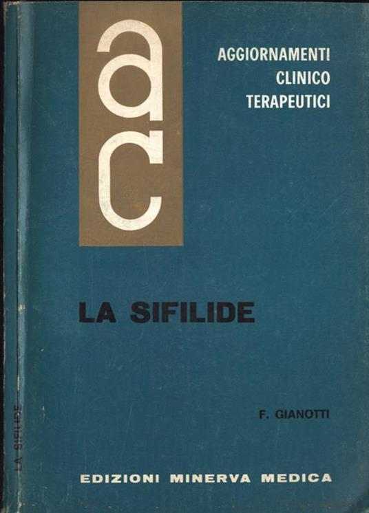 La sifilide - F. Gianotti - copertina