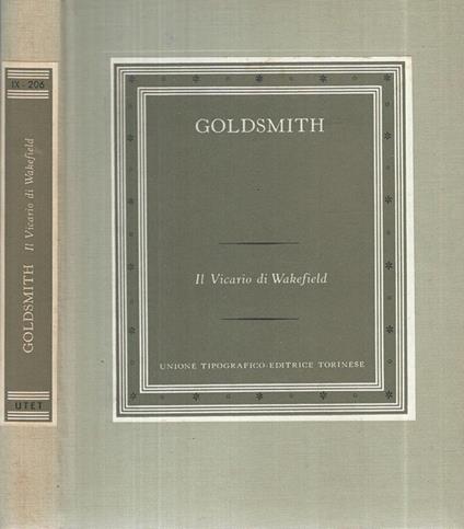 Il Vicario di Wakefield - Goldsmith - copertina