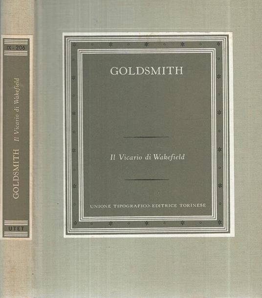 Il Vicario di Wakefield - Goldsmith - copertina