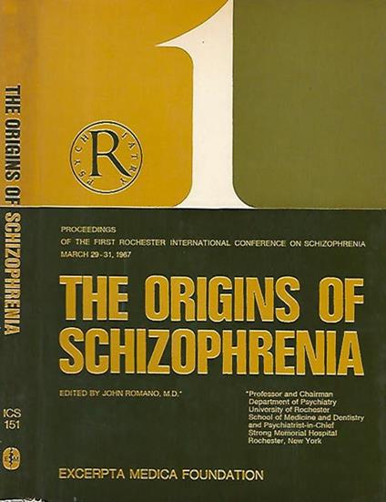 The origins of schizophrenia - John Romano - copertina