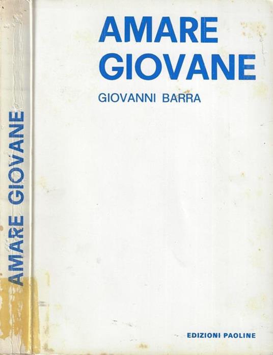 Amare giovane - Giovanni Barra - copertina