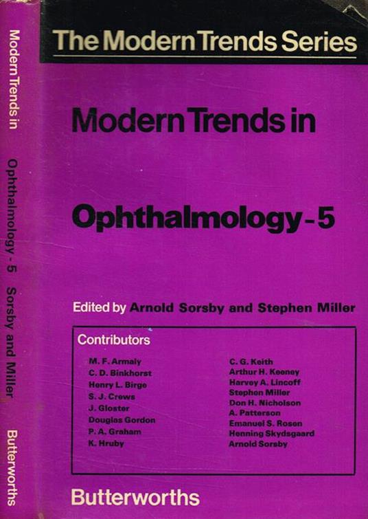 Modern trends in ophthalmology-5 - Arnold Sorsby - copertina