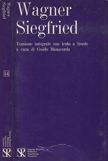 Siegfried - Richard Wagner - copertina