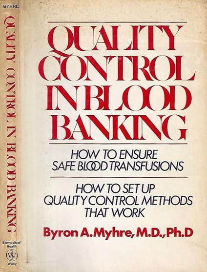 Quality Control In Blood Banking - copertina