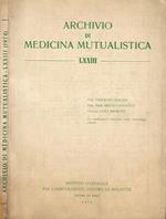 Archivio di Medicina Mutualistica vol. LXXIII 1974 - La citodiagnosi esfoliativa nella semeiologia pratica