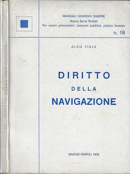 Diritto della navigazione - Aldo Fiale - copertina