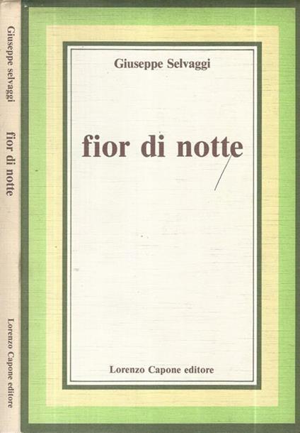 Fior di notte - Giuseppe Selvaggi - copertina