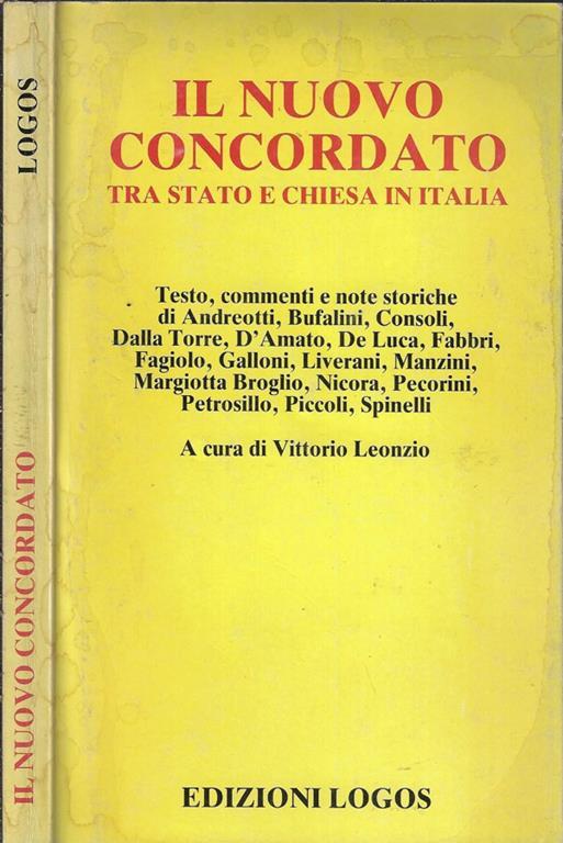 Il nuovo Concordato. Tra Stato e Chiesa in Italia - Vittorio Leonzio - copertina