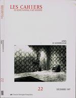 Les cahiers. du Musée National d'Art Moderne - N. 22: Aprés le Modernisme - 1987