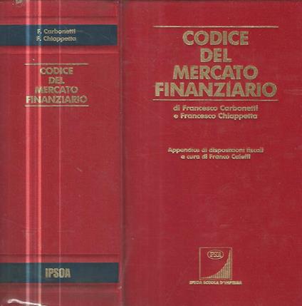 Codice del mercato finanziario - copertina