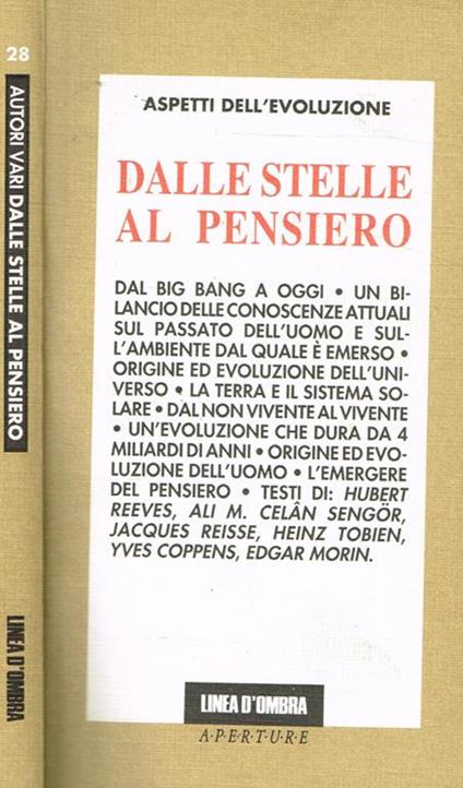 Dalle stelle al pensiero. 1991 - copertina