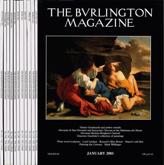 The Burlington Magazine. Vol. CXLIII - 2001 - copertina