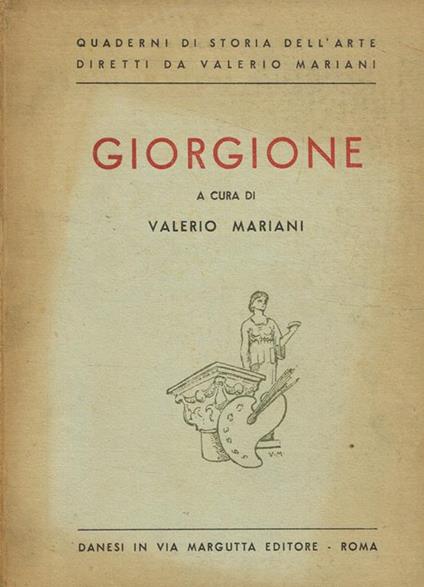 Giorgione - Valerio Mariani - copertina