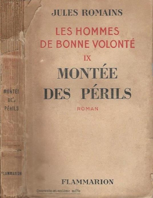 Montée des périls - Jules Romains - copertina