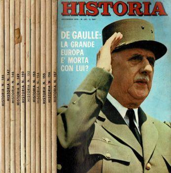 Historia 1970. N. : 146, 147, 148, 149, 150, 152, 153, 154, 155, 156, 157. Mensile illustrato di Storia - copertina