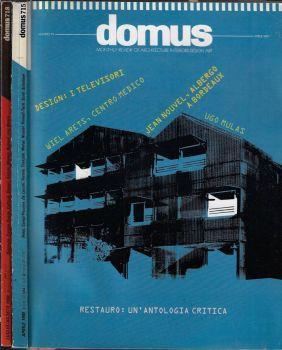 Domus N. 715, 718 anno 1990. Monthly review of qrchitecture interiors design art - copertina