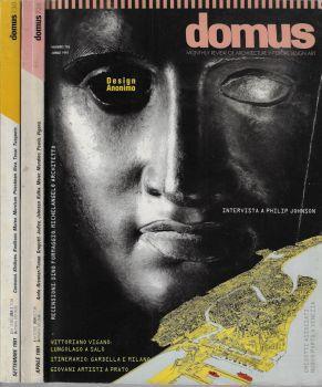 Domus anno 1991 n. 726, 730. Monthly review of architecture interiors design art - Mario Bellini - copertina