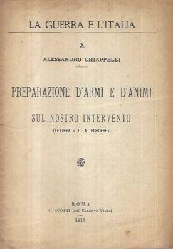 Preparazione d'armi e d'animi sul nostro intervento - Alessandro Chiappelli - copertina