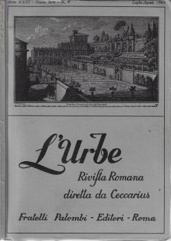 L' urbe anno 1968 N. 4. Rivista romana diretta da Ceccarius - Emma Amadei - copertina