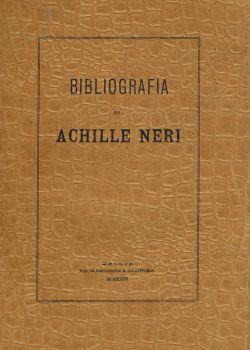 Bibliografia di Achille Neri - Achille Neri - copertina