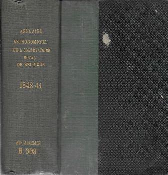 Annuaire de l'observatoire royal de Bruxelles. 1842-1844 - A. Quetelet - copertina
