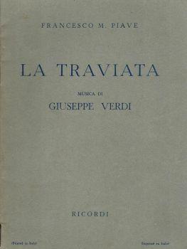 La Traviata. Melodramma in tre atti - Francesco M. Piave - copertina