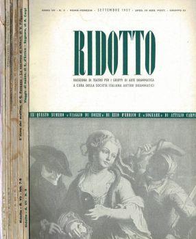 Ridotto. 1957. Rassegna di Teatro per i gruppi d'Arte drammatica - copertina