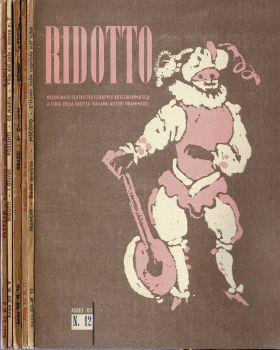 Ridotto. 1962. Rassegna di Teatro per i gruppi d'Arte drammatica - copertina