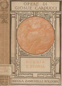 Poesia e storia - Giosuè Carducci - copertina