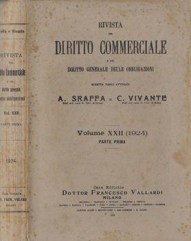 Rivista del Diritto Commerciale e del diritto generale delle obbligazioni